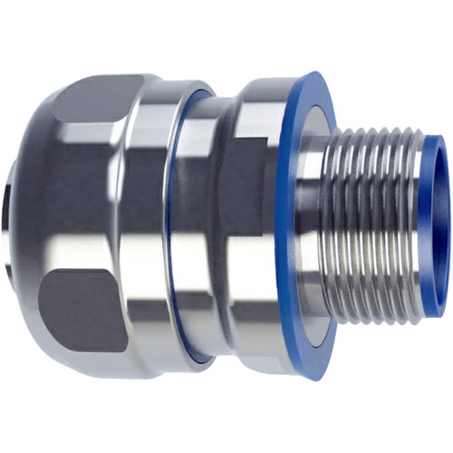 Conexão hidráulica - SILVYN® HYGIENIC series - U.I. Lapp GmbH - de roscar / cotovelo / em aço inoxidável
