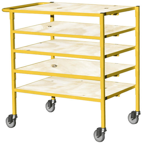 Carrinho de armazenamento - HI-MFST-08-5S series - Handle-iT Ltd - em polipropileno / em material plástico / com prateleiras