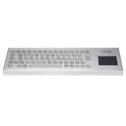 Teclado em inox escovado - CT-KB08-65-DT - NingBo ChenTe electronics Technologies Co.,Ltd - de mesa / com teclas mecânicas / mouse integrado com 2 teclas