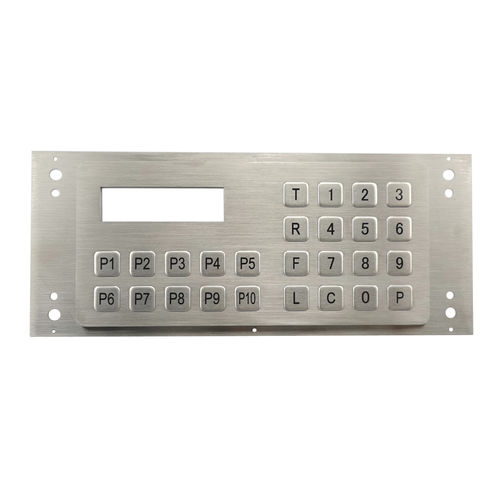 Teclado numérico para bombas de combustível - CT-KPS26-26-RM - NingBo ChenTe electronics Technologies Co.,Ltd - 26 teclas / embutido / em aço inoxidável