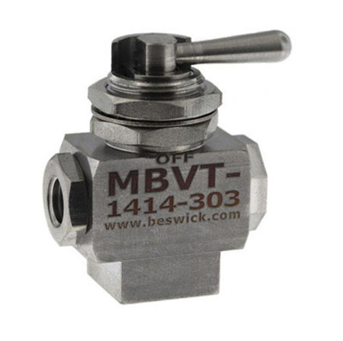 Válvula de esfera - MBVT-1414-303-. - Beswick Engineering Co, Inc. - de alavanca / de controle / seletora