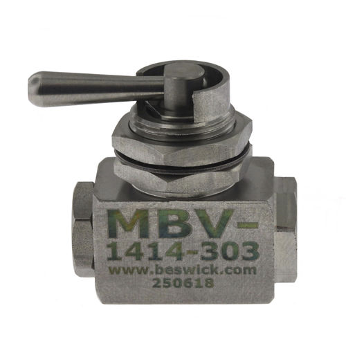 Válvula de esfera - MBV-1414-303-. - Beswick Engineering Co, Inc. - manual / de bloqueio / para água