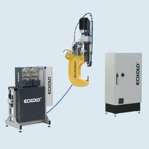 Máquina rebitadeira elétrica - ECKOLD technics GmbH & Co. KG - autoperfurante / com servoacionamento