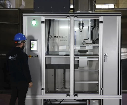 Estufa para produção de fibras de vidro - MSE TEKNOLOJİ LTD. ŞTİ. - vertical / de fusão / de indução