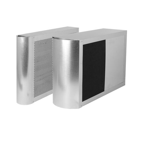 Silenciador para ventilador - K-xxx series - ALNOR Ventilation Systems - para duto de ventilação / em aço / retangular