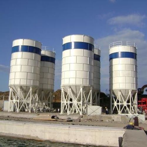 Silo com fundo cônico - CS-300 - CONSTMACH Concrete Plants & Crushers - aparafusado / de cimento / para concreto