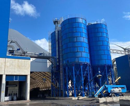 Silo com fundo cônico - CS-1000 - CONSTMACH Concrete Plants & Crushers - aparafusado / de cimento / para concreto