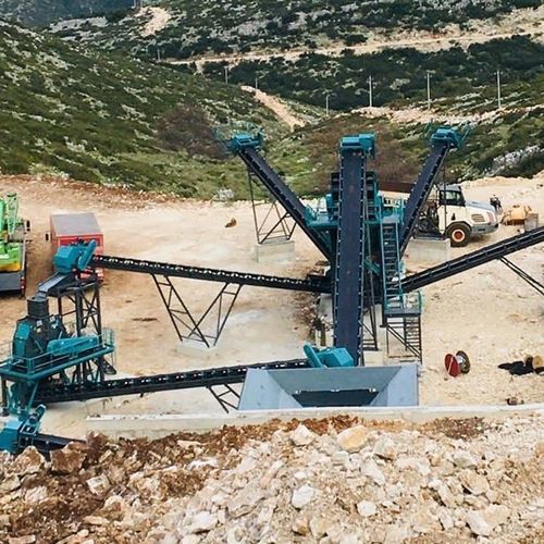 Britador estacionário - CONSTMACH Concrete Plants & Crushers - de alta capacidade / secundário / primário