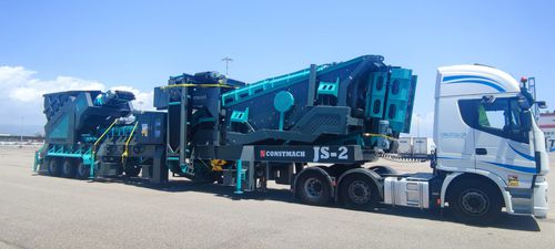 Planta de britagem e de peneiramento de impacto - JS-3 - CONSTMACH Concrete Plants & Crushers - móvel / primária / de alta capacidade