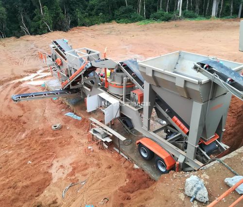 Britador de impacto de eixo vertical - V-80 - CONSTMACH Concrete Plants & Crushers - móvel / para produção de areia / primário