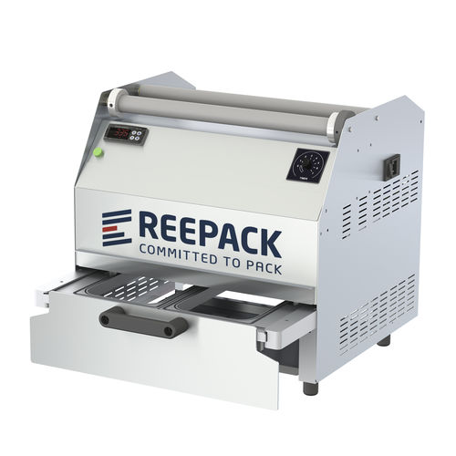 Seladora de bandejas linear - REESEAL 32 series - Reepack S.r.l. Soc. Unip. - automática / para a indústria alimentícia