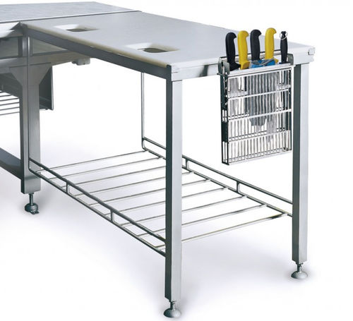 Mesa de trabalho em aço inoxidável - Roser Construcciones Metalicas S.A. - para a indústria alimentícia