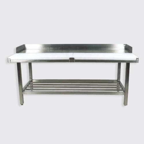 Mesa de trabalho em aço inoxidável - 100.120 series - Eberhardt GmbH - para a indústria alimentícia