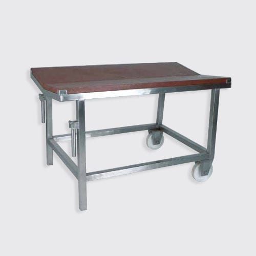 Mesa de trabalho em aço inoxidável - 100.230 series - Eberhardt GmbH - para a indústria alimentícia
