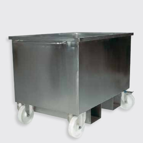 Carrinho de transporte - 100.69 series - Eberhardt GmbH - em aço inoxidável / com rodízios / para a indústria alimentícia