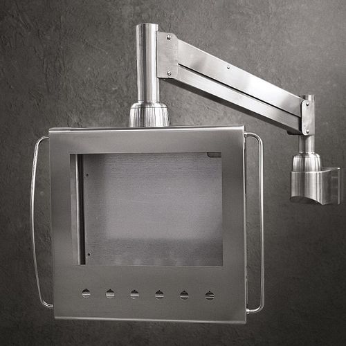 Sistema de braço articulado para tela plana - MO.VI. - Irinox S.p.A. - em aço inoxidável