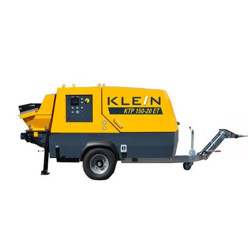 Bomba de concreto montada em carreta - KTP 150-20 - Klein GmbH - para obras / elétrica