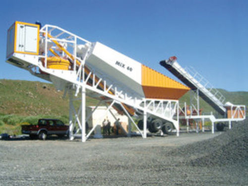 Central de concreto móvel - MIX 60 - Klein GmbH - compacta / horizontal