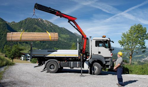 Guindaste montado em caminhão - PK 12502 SH - Palfinger - articulado / para obras / de elevação