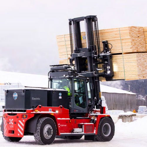 Empilhadeira elétrica - Kalmar - para operador sentado a bordo / de transporte / de carregamento