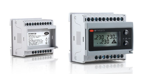 Medidor de energia elétrica trifásico - MT300W1100 - CAREL - para trilho DIN