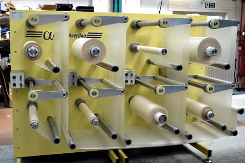 Estrutura desenroladeira-enroladeira automática - ALPHAREEL - Alpha Converting Equipment Ltd.