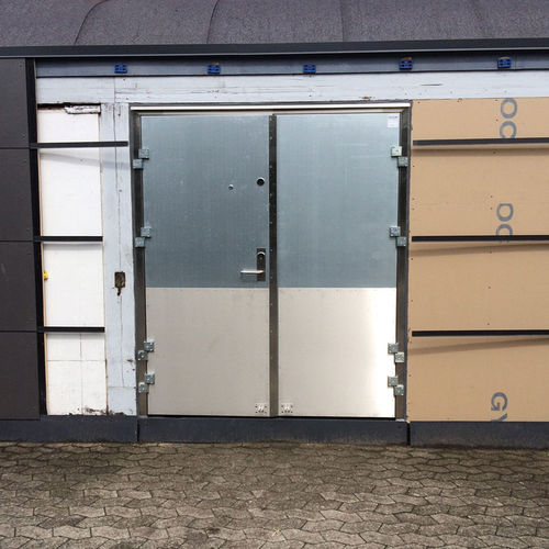 Porta com dobradiças - Door System A/S - em aço inoxidável / em aço galvanizado / para aplicações higiênicas