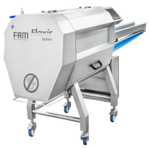 Fatiador para frutas e legumes - Flexis Optitec - FAM nv - automático / de facas / de piso