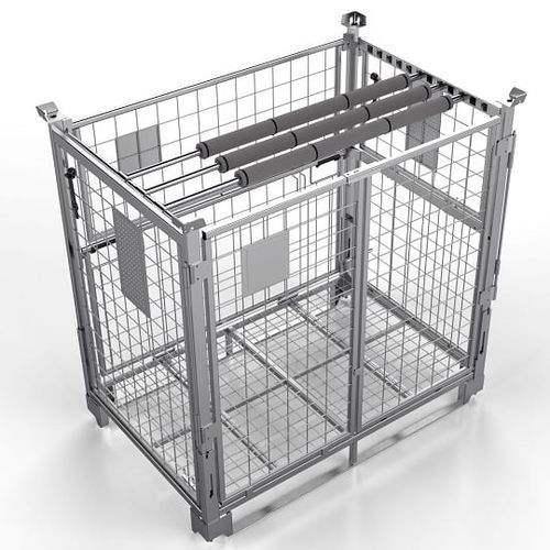 Caixa-palete dobrável - SmartCube® Light - K. Hartwall Ltd - em tela metálica / de armazenamento / industrial