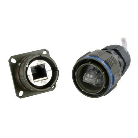 Conector modular de dados - RJF TV - AMPHENOL SOCAPEX - RJ45 / Ethernet / circular