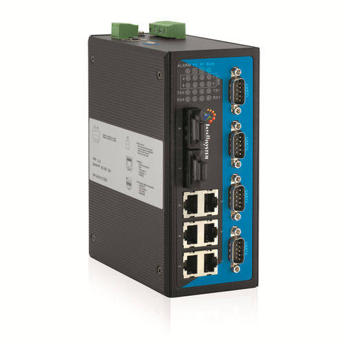 Switch de rede gerenciável - IT-ES618-IM-2F-4D - Intellisystem Technologies - 12 portas / para trilho DIN / convencional