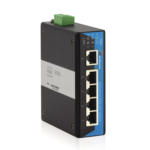 Switch de rede não gerenciável - IT-ES205-IU-G - Intellisystem Technologies - 5 portas / Gigabit / para trilho DIN