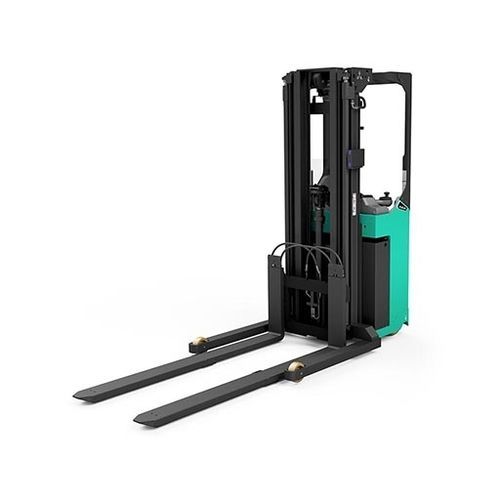 Empilhadeira patolada a bateria - AXIA XL SBR12N2TF  - Mitsubishi Forklift Trucks - para operador a bordo em pé / 24 V / para transporte de 2 paletes de cada vez