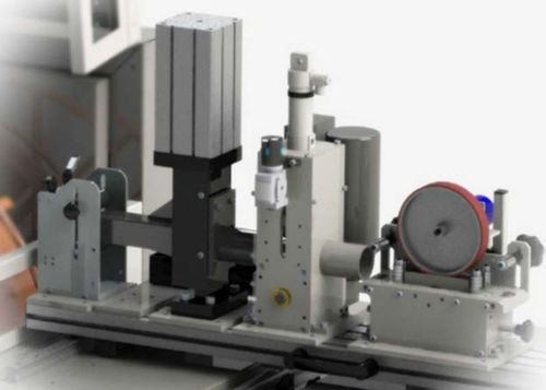Dispositivo de corte com faca vertical - MATIS 17P - Kabelmat Wickeltechnik GmbH - para metais / para chapas / de tubos
