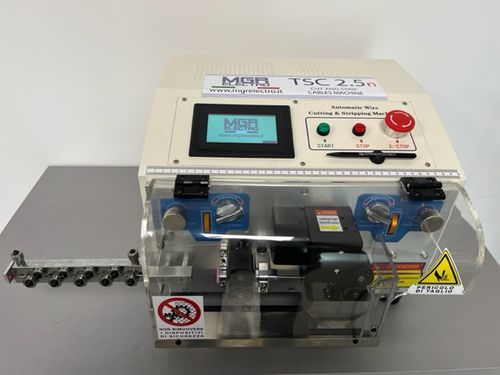Máquina de corte e decape de cabos - TSC 2,5 - MGR Electro Srl - programável / com touch screen