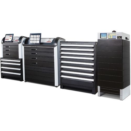 Armário de acondicionamento - MATRIX series  - Ingersoll Cutting Tools - com pés / com várias gavetas / metálico