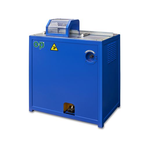 Máquina de corte com faca rotativa - TF3 PI - OP Srl - para borracha / de mangueiras / com pedal