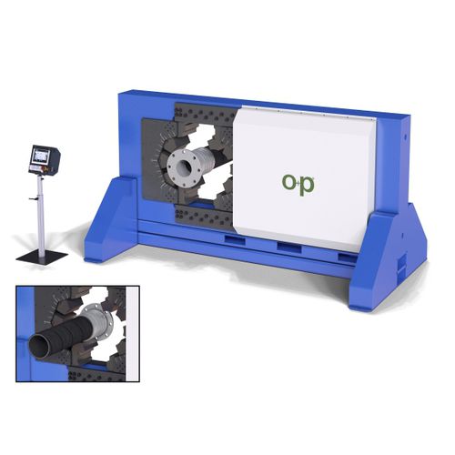 Prensa para terminais de mangueiras - TUBOMATIC S500 ES - OP Srl - automática / hidráulica / controlada por CLP