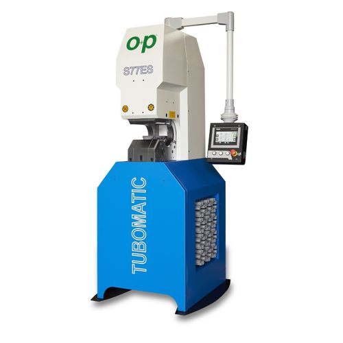 Prensa de mangueiras - TUBOMATIC S77 ES - OP Srl - automática / hidráulica / controlada por CLP