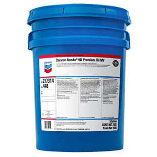 Óleo de lubrificação - Rando® HD Premium MV - Chevron Lubricants (Mfg.) - para transmissão / para bomba / para construção civil