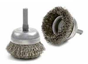 Escova tipo copo - BNH series - Brush Research Manufacturing - de acabamento / de limpeza / de rebarbagem
