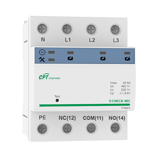 Dispositivo de proteção contra surtos de tipo 2 - V-CHECK 4RC - Cirprotec - classe II / de exterior / para o setor das telecomunicações