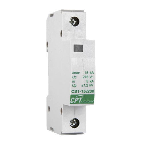 Dispositivo de proteção contra surtos de tipo 2 - CS1-15/400 - Cirprotec - classe II / para o setor das telecomunicações / para usina de energia fotovoltaica