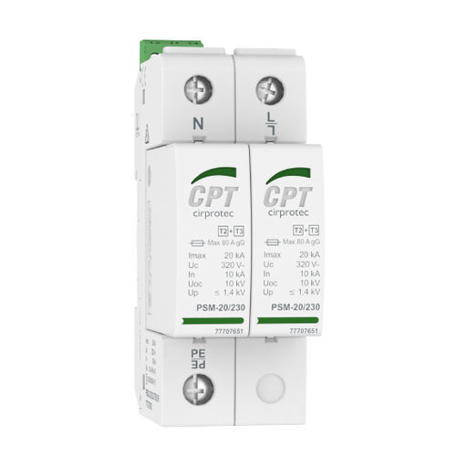 Dispositivo de proteção contra surtos de tipo 2 - PSM2-20/230 TNS - Cirprotec - de tipo 3 / classe II / classe III