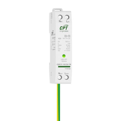 Dispositivo de proteção contra surtos de tipo 2 - CSF21-10/230 FB - Cirprotec - de tipo 3 / classe II / classe III