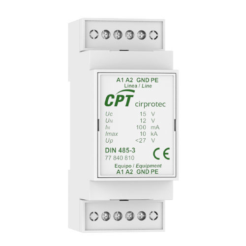 Dispositivo de proteção contra surtos para usina de energia fotovoltaica - DIN 485-3 - Cirprotec - monobloco / para trilho DIN / RS-485