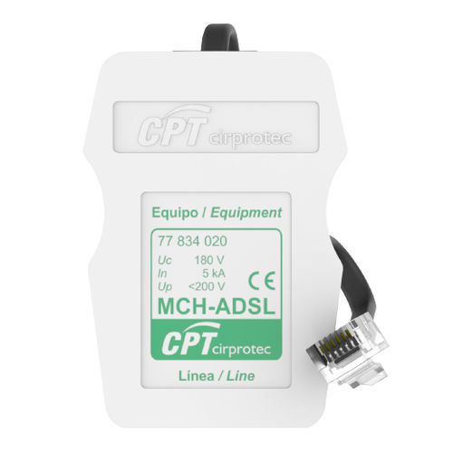 Dispositivo de proteção contra surtos de linha ADSL - MCH-PP - Cirprotec - para linha telefônica / 1 par / RJ45
