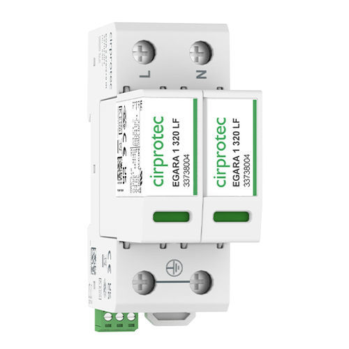Dispositivo de proteção contra surtos de tipo 1 - EGA 1 320/2+0 LF  - Cirprotec - de tipo 2 / classe I / classe II