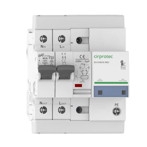 Dispositivo de proteção contra surtos de tipo 2 - EV-CHECK REC 6 - Cirprotec - classe II / contra sobretensão / combinado