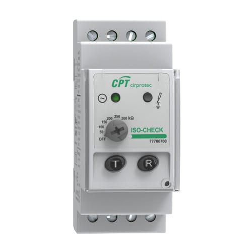 Dispositivo supervisor de isolamento para rede CA - ISO-CHECK 120V - Cirprotec - para trilho DIN / para aplicações fotovoltaicas / para posto de recarga de veículos elétricos
